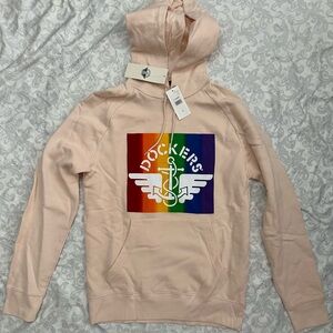 Dockers Hoodie Peach Size Small Men. NWT